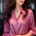 Women's Clothing Shirt Women's Spring New Champagne Color Temperament Fashion Versatile Professional Shirt Foreign Style Drape Long Sleeve Top_ecoleips.com