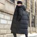 Unisex Long Winter Coat With Hood, Warm Down Jacket For Men & Women, Fashionable Korean Style Overcoat, Cold Weather Outerwear_ecoleips.com