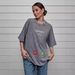 Women's Clothing Retro Old Washed High Street Cotton Short Sleeved T Shirt Fashionable Loose Simple Top_ecoleips.com
