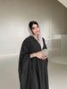 Verve 2025 Spring Summer New Arrival Muslim Coat Fashion Soft Light Forging Batwing Sleeve Abaya Women Clothing_ecoleips.com