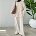 Women's Clothing Sweaters Knitwear Autumn New Casual Fashion Trousers Suits_ecoleips.com