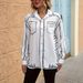 Harajuku Style Printed Shirt – Long Sleeve Collared Blouse With Artistic Floral Design, Trendy Oversized Fit For Casual & Streetwear_ecoleips.com