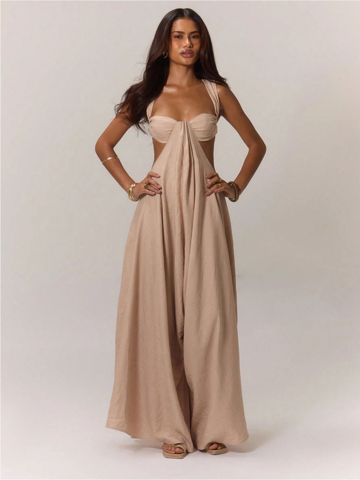 Casual Style Tie Up Suspender Jumpsuit For Girls Trendy Women's Clothing_ecoleips.com