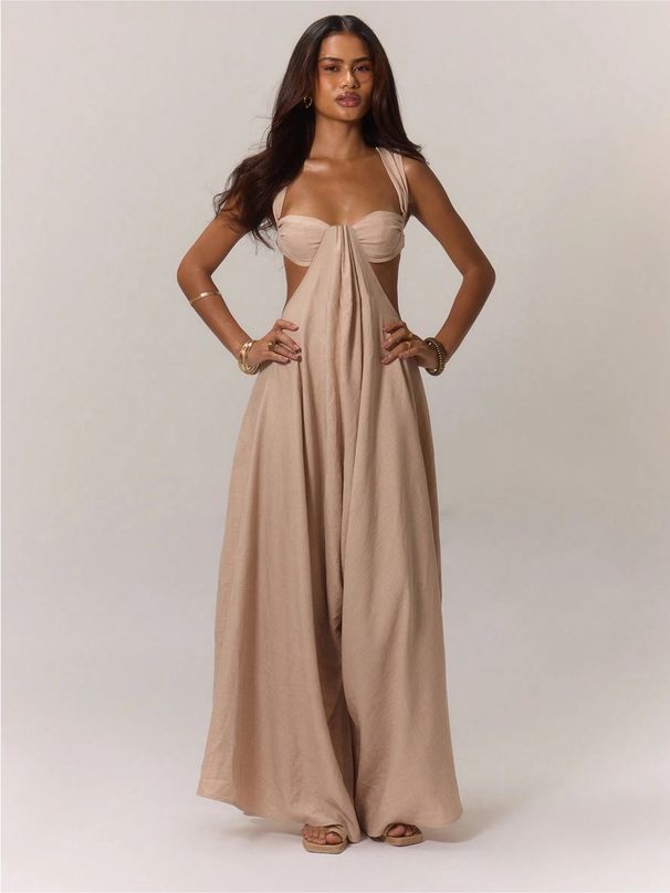 Casual Style Tie Up Suspender Jumpsuit For Girls Trendy Women's Clothing_ecoleips.com