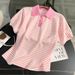 Women's Clothing Casual Sports Suits For Women Summer New Style Fashion Age Reducing Striped Polo Shirt Top Wide Leg Shorts Two Piece Suit Trendy_ecoleips.com