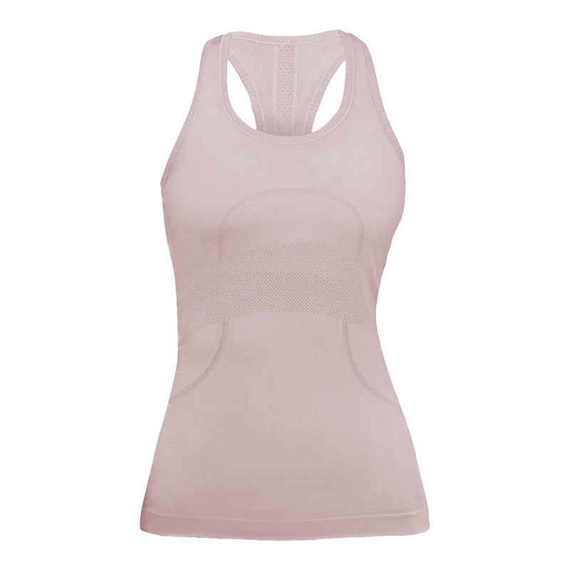 High Elastic Seamless Tight Summer Women's Sleeveless Quick Drying Sweat Absorbent Breathable Knitted Skin Friendly Fitness Sports Yoga Vest_ecoleips.com