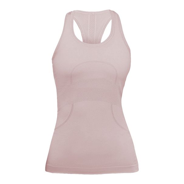 High Elastic Seamless Tight Summer Women's Sleeveless Quick Drying Sweat Absorbent Breathable Knitted Skin Friendly Fitness Sports Yoga Vest_ecoleips.com