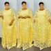Women's Clothing Large Size Water Soluble Lace Loose Long Burqa Dress_ecoleips.com