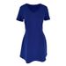 AC324 Autumn New Short-Sleeve Elegant Dress Slim Fit Concealing Belly Fashionable Casual Mid-Length A-Line Skirt_ecoleips.com
