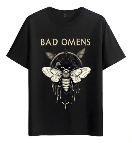 Women's T-Shirts Tshirt Muscle Freaks Moth Bad Omens Estilo Goth Death Metal_ecoleips.com