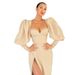 Siren In Silk – High-Slit Mermaid Gown With Long Sleeves For Opera Galas & Dubai Yacht Soirées_ecoleips.com