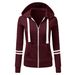 Autumn And Winter Women's Sweater, Sports Cardigan Zip Hooded Sweater Jacket_ecoleips.com