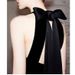Women's Clothing Elegant Halter Neck Velvet Evening Gown For Women Mermaid Bridal Toast Dress For Emcees Suitable For Coming Of Age Ceremony_ecoleips.com