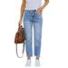 Women's Clothing High Stretch Small Feet Denim Trousers_ecoleips.com
