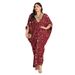 Modest Abaya Dress Elegant Inspired Printed Abaya – Flowy Long Sleeve Maxi Dress With Embroidered Details_ecoleips.com