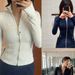 Women's Clothing New Style Gold Label Stand Collar Short Coat Sports Yoga Wear Slim Fit Sports Jacket For Women_ecoleips.com