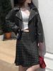 Women's High-Waisted Polka Dot Silky Acetate Midi Skirt Slimming A-Line Bodycon Hip Concealing Spring/Summer Fashion_ecoleips.com