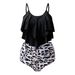 Verve New Style Swimsuit Two-Piece Sexy Solid Color Printed Bikini Set Swimwear For Women_ecoleips.com