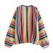 Women's Clothing Autumn New Women's Clothing Casual Multi Color Hand Crocheted Sweater Design Sense Loose Knit_ecoleips.com