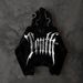 Unisex Dark Letter Print Hoodie European American Gothic Style Personality Street Harajuku Trend Loose Sweater_ecoleips.com