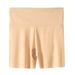Women's Ice Silk Seamless High Waist Safety Pants Summer Hip Lifting Three Quarter Boxer Shorts Anti Exposure Barbie Leggings_ecoleips.com