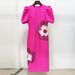 K Fashionable New Heavy Industry Nail Bead Sequin Three-dimensional Flower Short Sleeved Dress Small Formal Dress_ecoleips.com