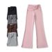 Women’s Clothing- Summer New Hot Girl V Waist Knot Flared Trousers Female Sensual Low Waist Comfortable Yoga Sports Casual Pants_ecoleips.com