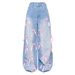 2025 Bow High Waist Wide Leg Jeans Street Distressed Loose Ladies Jeans_ecoleips.com