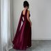 Women Elegant Strapless Floor‑Length Maxi Dress Vacation Party Dating Outfit_ecoleips.com