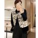 girl Chinese National Style Button Vest For Women 2025 Autumn Winter New Stand Collar Retro Ink Painting Horse Outerwear_ecoleips.com
