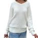 Diyun European And American Fashion Casual Solid Color Base Sweater Knitted Women's Clothing 2025 Autumn_ecoleips.com