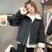 girl Girl New European Parka For Women 2025 Winter Fleece-Lined Workwear Jacket Petite Lamb Wool Cotton Coat_ecoleips.com