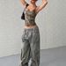 Women's Clothing Retro Fit Large Round Neck Sleeveless Vest All Match_ecoleips.com