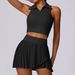 Women's Clothing Outdoor Leisure T Shirt Running Sports Fitness Suit Breathable Yoga Nude Tennis Suit_ecoleips.com