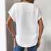 Women's Solid Color Round Neck Batwing Sleeve T-Shirt Top Loose Short Sleeves_ecoleips.com
