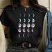 Women's Fashion Round Neck European And American Spring/Summer Lunar Eclipse Short Sleeve T-Shirt Wholesale_ecoleips.com