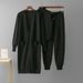 Women's Elegant Three Piece Set Autumn Winter Knitted Cardigan Vest And Pants Casual Woolen Suit European American Style_ecoleips.com