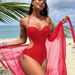 Women's Clothing New Style Casual Tight One Piece Swimsuit Women's Skirt Sexy Bikini Swimsuit Beach Vacation_ecoleips.com
