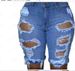 Women's Clothing Fashion High Waist Ripped Denim Shorts For Women_ecoleips.com