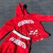 Women's European American Retro High Street Style Drawstring Pullover Hoodie Casual Trousers Set Letter Print Streetwear_ecoleips.com