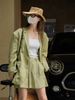 Suitable For All Seasons 【Just LUF】Korean Style Loose Slimming Wide-Leg Louvre Bermuda Summer Casual Shorts For Women With Draping Effect_ecoleips.com