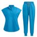 Women's Clothing 16 Color High End Surgical Suit Stand Collar Work Clothes Nurse Suit Scrub Jogging Wash Clothes_ecoleips.com