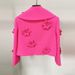 Women's Clothing Star Fashion Fluorescent Series Heavy duty Three dimensional Flower Decorated Short Suit Jacket_ecoleips.com