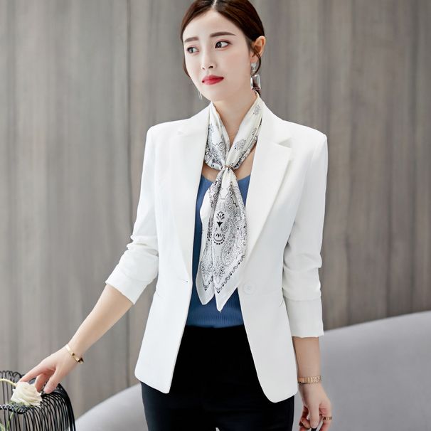 2025 New Autumn Casual Versatile Long Sleeve Trendy Women's Blazer_ecoleips.com