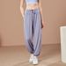 Women's Clothing Quick Drying Sports Trousers For Women Running With Loose Fitting Yoga Drape Autumn High Waist Pilates Training Fitness Trousers_ecoleips.com