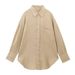 Aria Basics Aria Basics Export Order! New Women's Clothing In European And American Style, Collared, Solid Color, Pocket-decorated,_ecoleips.com