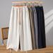 High Waisted Patchwork Cotton Linen Straight Leg Pants Loose Fit Casual Slimming Long Trousers For Women Spring Summer New Style_ecoleips.com