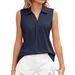 2023 European And American Cross-border Foreign Trade Summer New Solid Color Lapel Loose T-shirt Top Women's_ecoleips.com