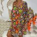 Plus Size Women Dress V Neck Printed Long Dress Elegant Casual Party Daily Wear Printed Long Dress For Large Size Women_ecoleips.com