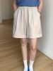 K Shorts, Women's Lace Up Retro Classic Elastic High Waisted Loose Casual Pants_ecoleips.com